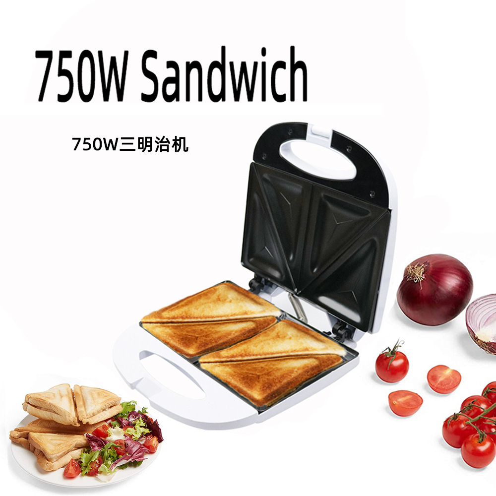 110V台湾日本三明治机 自动电饼铛 加热烙饼机三明治机早餐机|ru