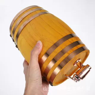 木质酒桶家用葡萄酒红酒啤酒桶创意散酒包装储酒木桶自酿小酒桶