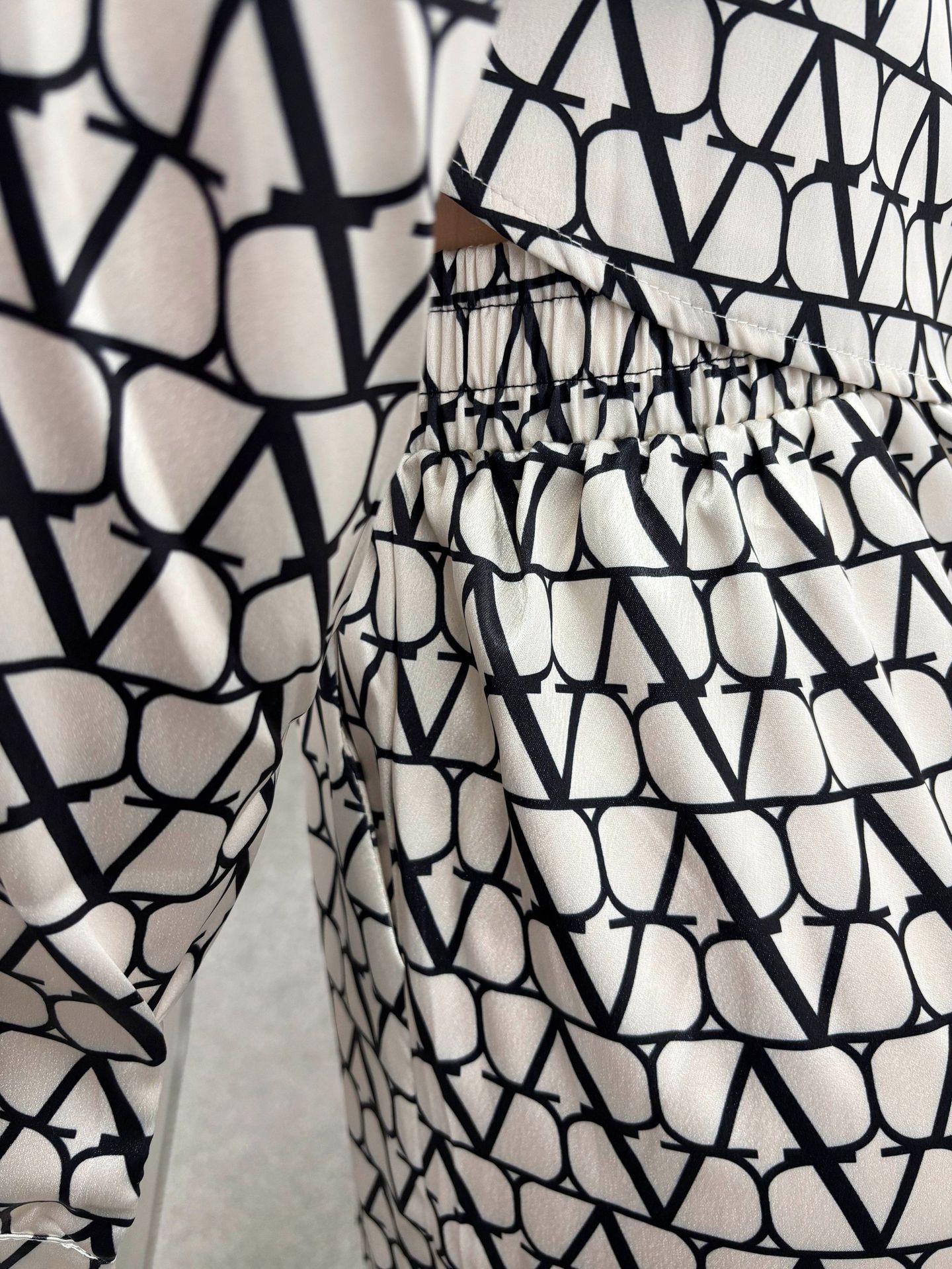 Printed Long Sleeved Shirt Wide Leg Trousers Two Piece Sets African Spring Autumn Women Wear