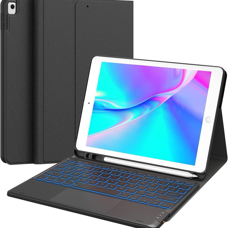 Suitable for iPad 9Th Generation Tablet Protective Case, Air6 with Pen Slot, Pro11 Magnetic Bluetooth Keyboard, 10Th Generation Protective Case