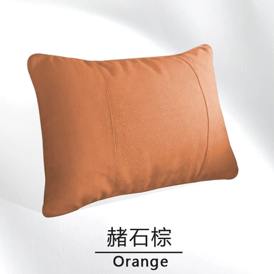 Headrest, integrated double-buckle sports seat car - orange-waist
