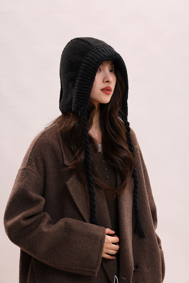 Koreanische version spitze up süße, niedlich, warm und vielseitig Rotkäppchen kinder winter gestrickte garn ohr_voghion.com