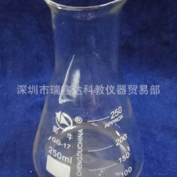 四川蜀牛 锥形瓶 大口三角烧瓶250ml 三角瓶  深圳实验室器皿