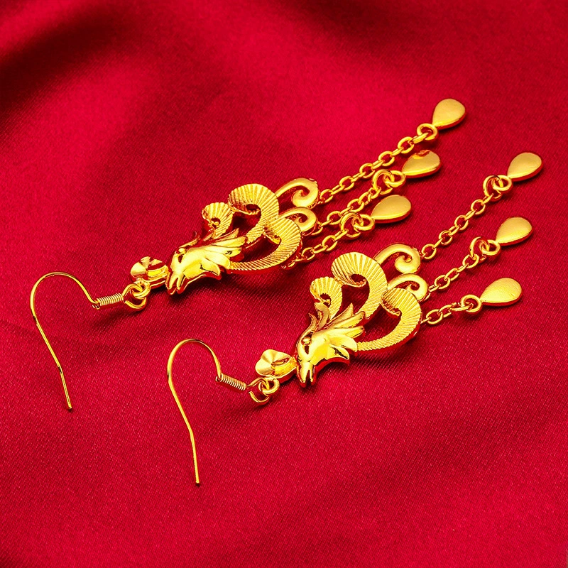 Fashionable earrings with tassels, wholesale