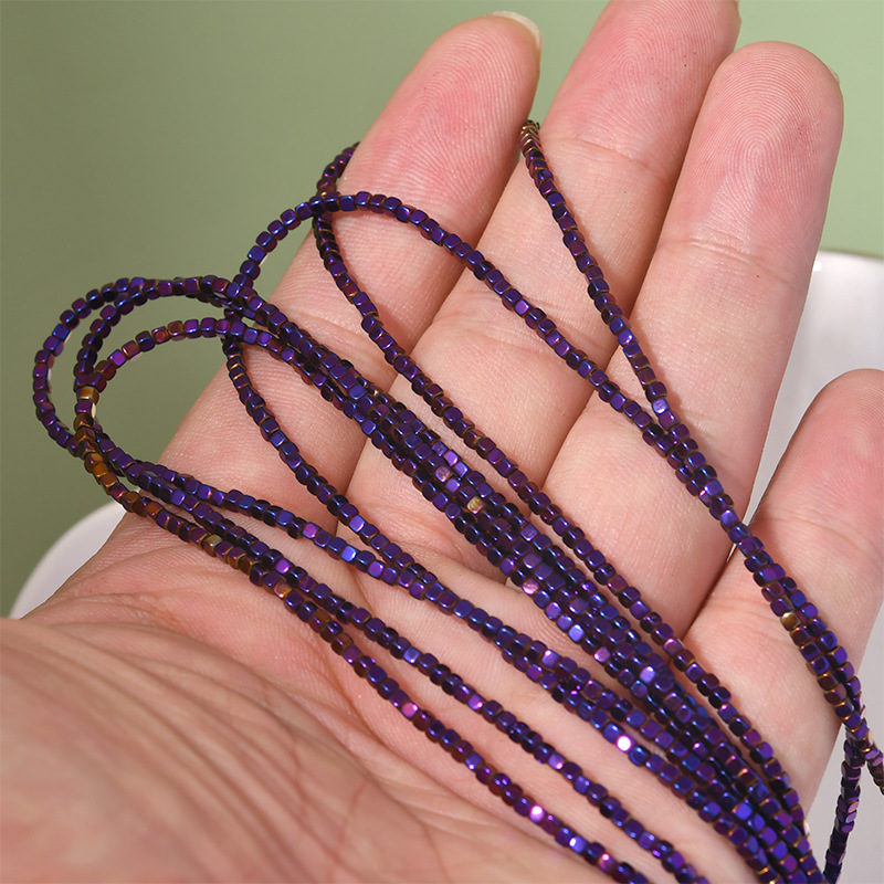 20g Weight Beads Jewelry Making Type 2*2mm Jewelry Making Size DIY Jewelry Accessories Classification 0.6mm Hole Size 210 Pieces Per Piece Quantity Hematite Material Geometric Pattern Plating Design Simple Style Style 210 Pieces Per Piece 2*2mm 0.6mm Hematite Geometric DIY Jewelry Accessories Beads 5
