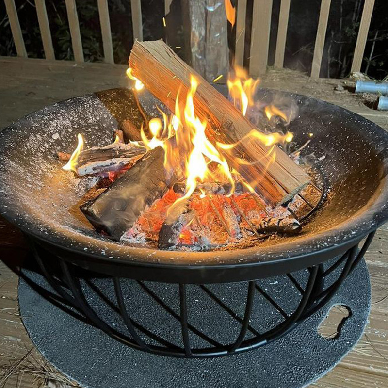 烤火盆篝火盆家用柴火盆冬天取暖户外庭院烧烤炉烧烤架