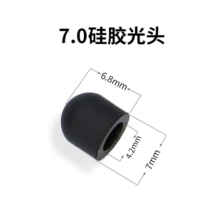 Venta directa de fábrica pasiva pluma capacitiva cabeza de la pluma de silicona pantalla táctil pluma táctil cabeza de la pluma de goma universal cabeza táctil