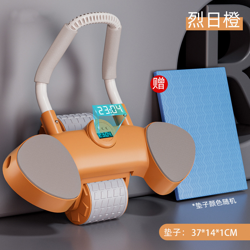 480 플랫 스탠스 복부 휠 - 브라이트 선 오렌지 [타이밍 포함]