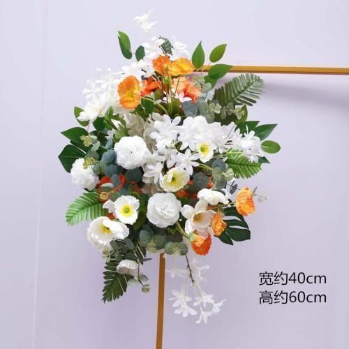 婚庆仿真花道具仿真路引花背景架拐角花铁艺几何屏风挂花橱窗酒店|undefined