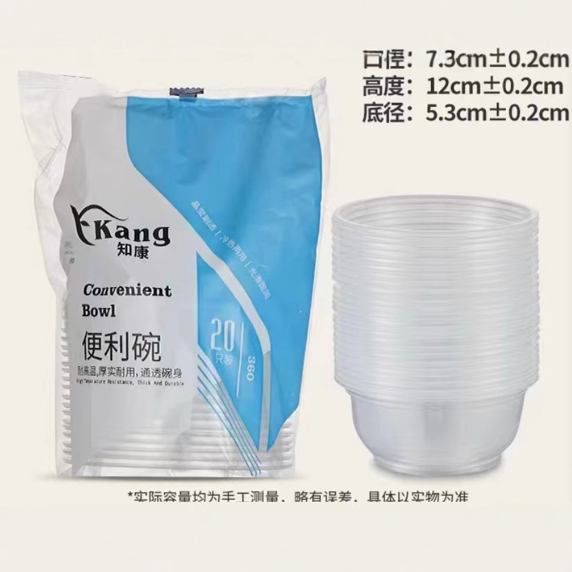 Plastic soup bowl for home use