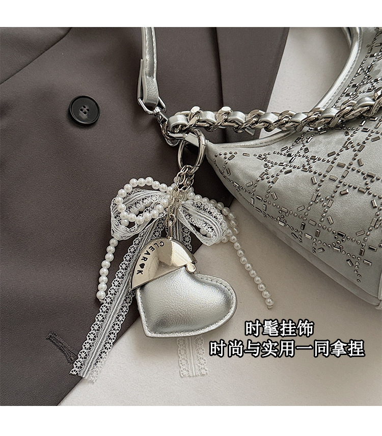 Trendy and stylish underarm bag for women 2025 summer new versatile and fashionable single-shoulder bag, chain denim crossbody bag undefined