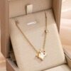 Necklace stainless steel, fashionable accessory, chain for key bag , suitable for import, simple and elegant design