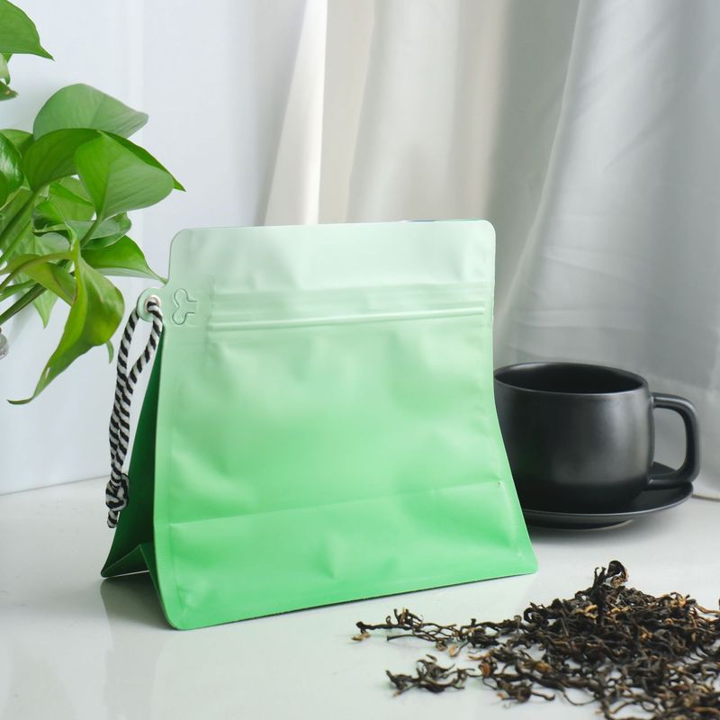 食品包装袋、既製八面シールコーヒー豆包装袋、茶アルミメッキストラップジップロック袋、茶包装袋|undefined