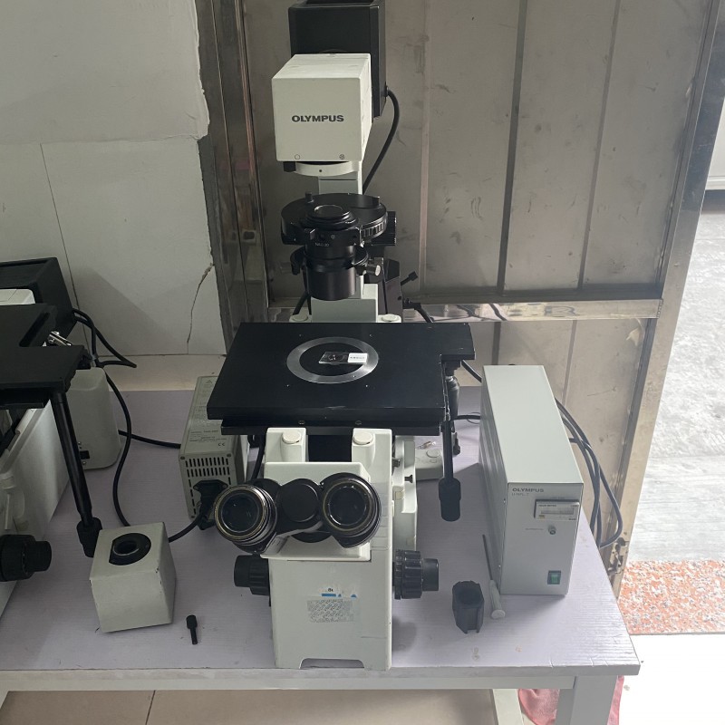 OLYMPUS/奥林巴斯IX51荧光倒置显微镜三色模块使用正常按配置议价