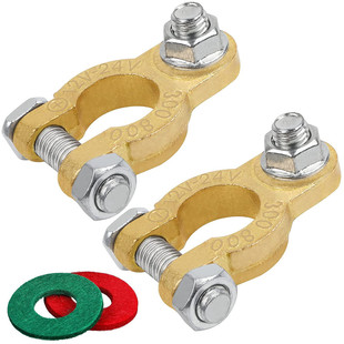 Battery terminal brass car Battery terminal M8 single screw Battery clip connector boat RV