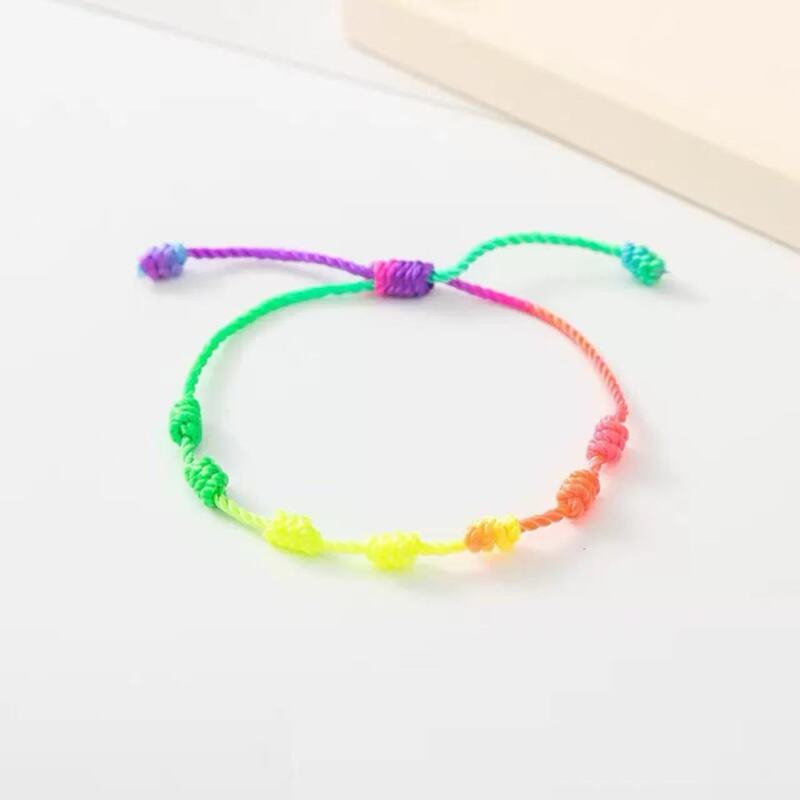 European and American Hot-Selling Colorful Seven-Knot Bracelets Cross-Border Hot-Selling Friendship Bracelets Simple Personalized Hand-Woven Couple Bracelets European and American Hot-Selling Colorful Seven-Knot Bracelets Cross-Border Hot-Selling Friendship Bracelets Simple Personalized Hand-Woven Couple Bracelets