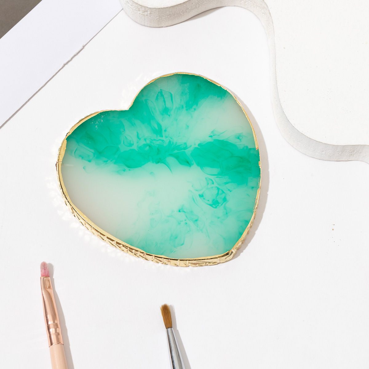 Herramientas de uñas transfronterizas paleta de uñas paleta de resina herramientas de tablero de exhibición de uñas de cristal paleta de uñas