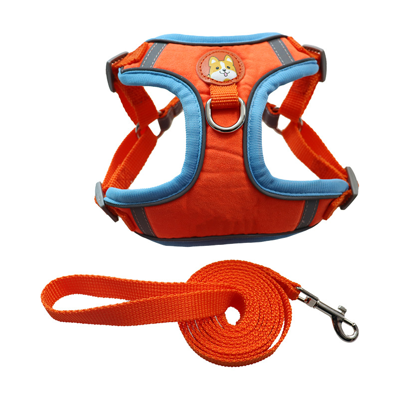 Anti-Flucht-Katzen-Brustgeschirr, atmungsaktiv, für alle Jahreszeiten, Haustier-Set, Hundeleine_voghion.com