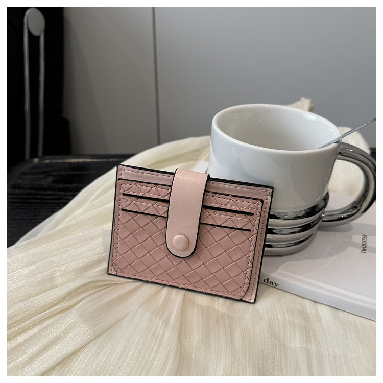 33g Weight Polyester Lining Material Magnetic Buckle Closure Type / Strap Type Card Holder Bags Type Daily Occasion PU Material Solid Color Pattern All Seasons Season Unisex Gender Basic, Classic Style Style Square Shape Unisex Solid Color PU Magnetic Buckle Card Holders 15