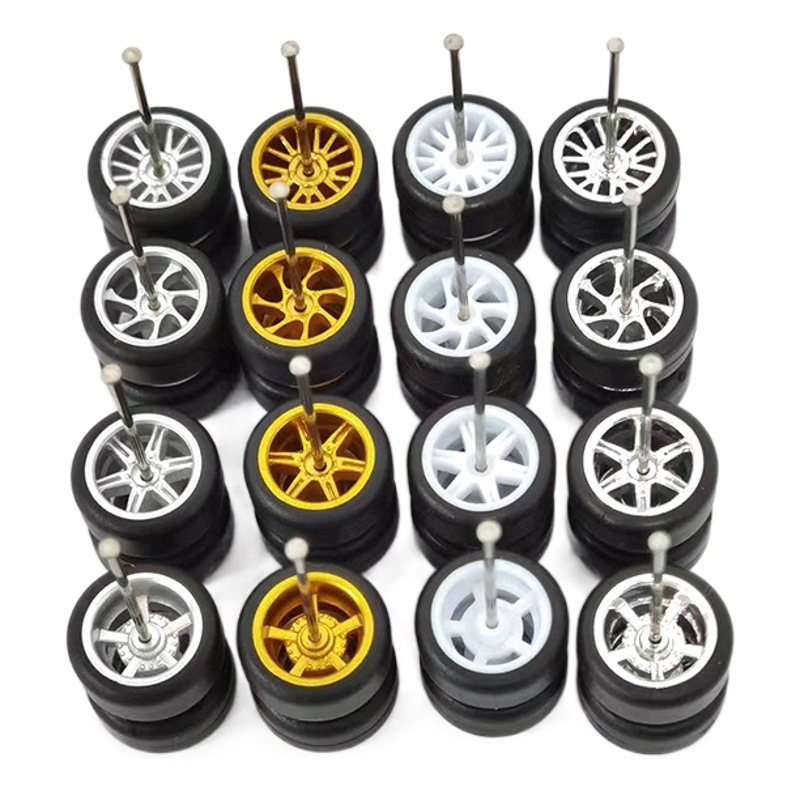 Hot Wheels Matchbox Domica 1/64 de nivel de entrada de aleación de coche modelo de modificación de la rueda de goma del neumático de goma cubo de la rueda