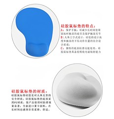 Cartoon Anime Mouse Pad Wrist Rest for Girls, Plastic Cute 3D Silicone Wrist Pad