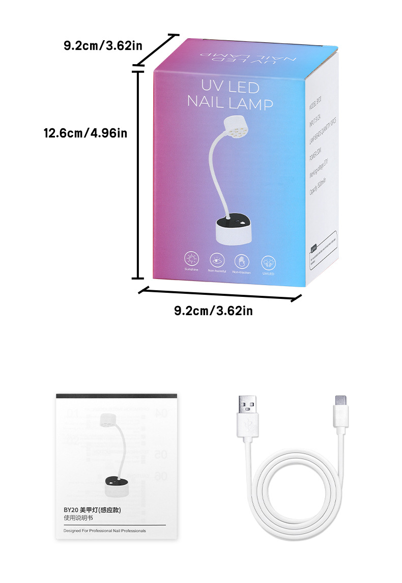 New Full Diamond Desktop Manicure Lamp Fast Gel Drying UV Lamp Smart Sensor 30W Manicure Phototherapy Curing Lamp BY20