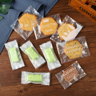 英文雪花酥包装袋奶枣牛轧饼袋蔓越莓曲奇饼干袋花茶磨砂机封袋