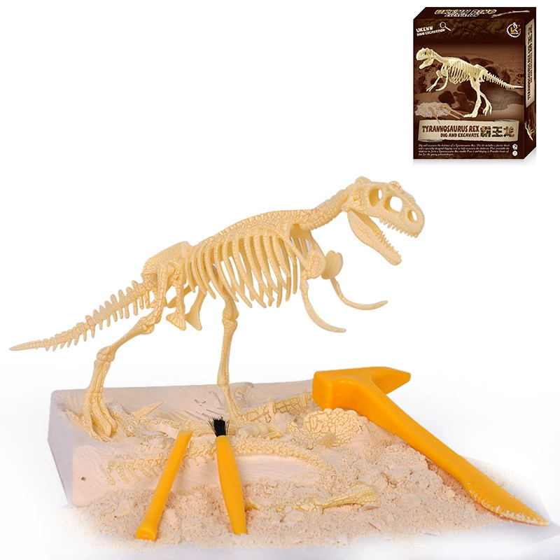 Constructor, dinosaur, skeleton, archeological toy, archaeological excavations, fossil, science and technology