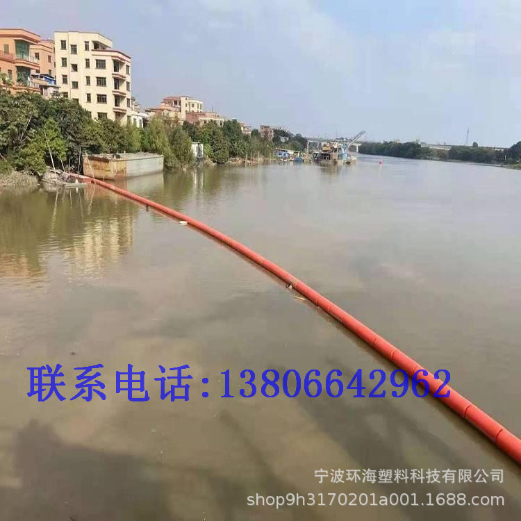 电站水渠拦截白色泡沫拦截浮漂 水库取水口拦污栅浮筒 水上拦截排