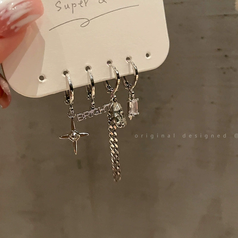 Earrings, jewelry, small design set, high-end