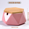 Factory wholesale Nordic ceramic hexagonal ashtray Creative Personality Fashion Home Office trendy ashtray