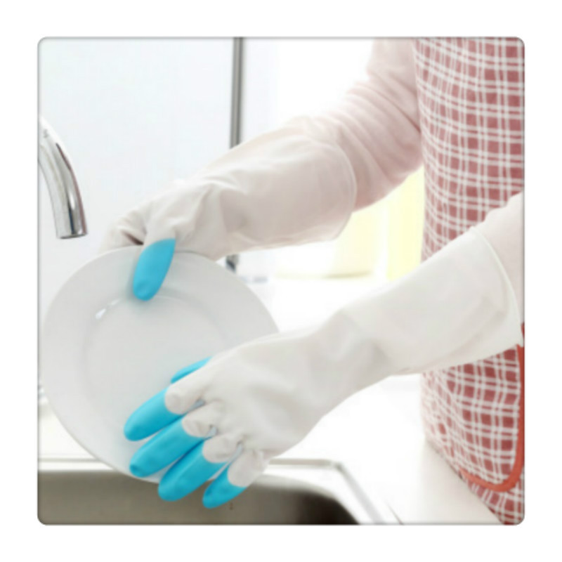 Fleecegefütterte Geschirrspülhandschuhe, Küchenhandschuhe, warme Winterhandschuhe für Wäsche und Haushalt, dicke Lederhandschuhe_voghion.com