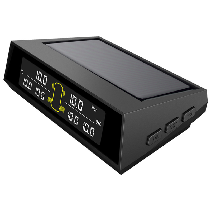 Car intelligent convenient tire pressure monitor six-wheel high-precision tire pressure detector truck RV TPMS