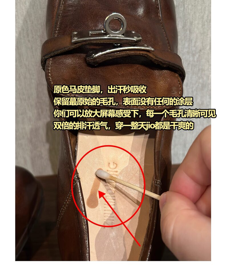 Giày lười nữ da bò khóa kim loại phong cách Anh, mũi tròn, gót thấp 1–3 cm — màu nâu, màu đen chi tiết 13