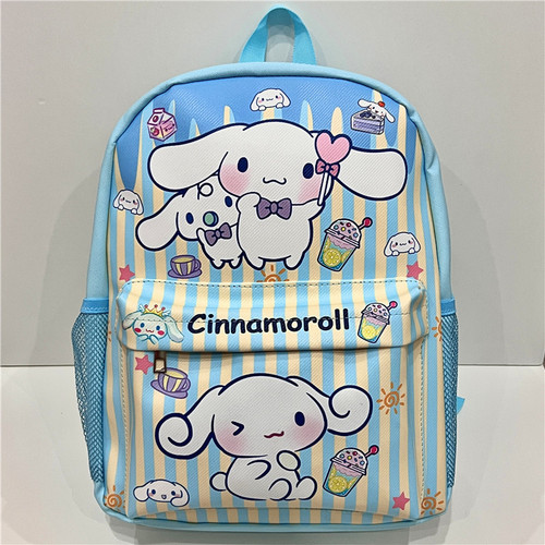 Cartoon Kurumi Xiaobai PC Gemini Boys and Girls Backpack PU Double Compartment Travel Bag Student School Bag Large Size
