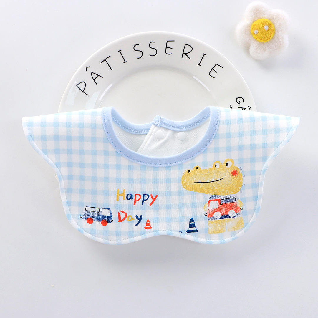 Babo para bebé de algodón impermeable, antiderrames – giratorio 360°, para comer, primavera-verano.