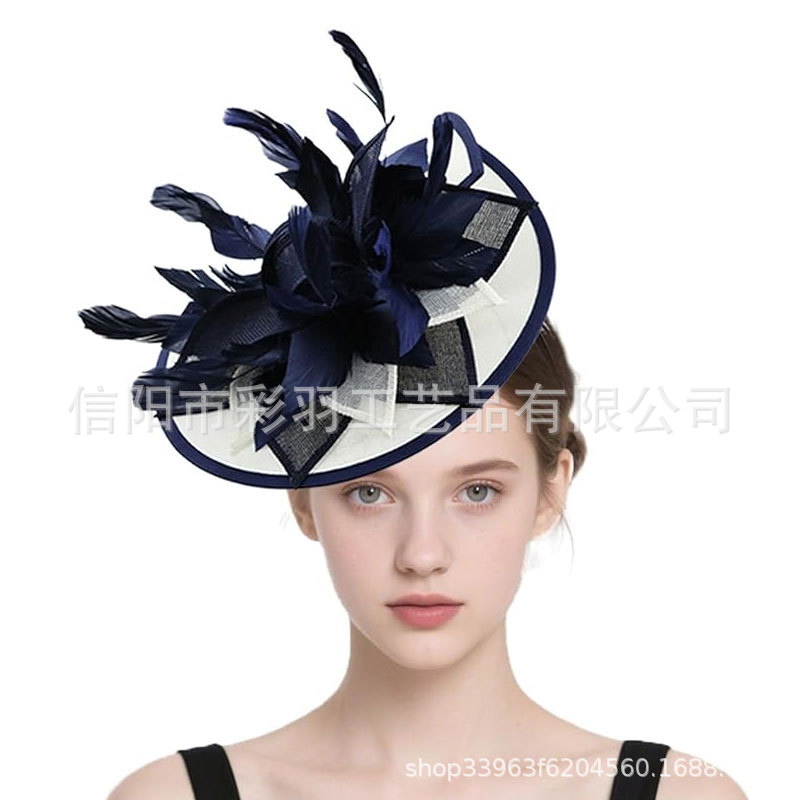 Amazon's best-selling tea party vintage feather mesh headpiece for the Kentucky Derby Horse Racing Festival