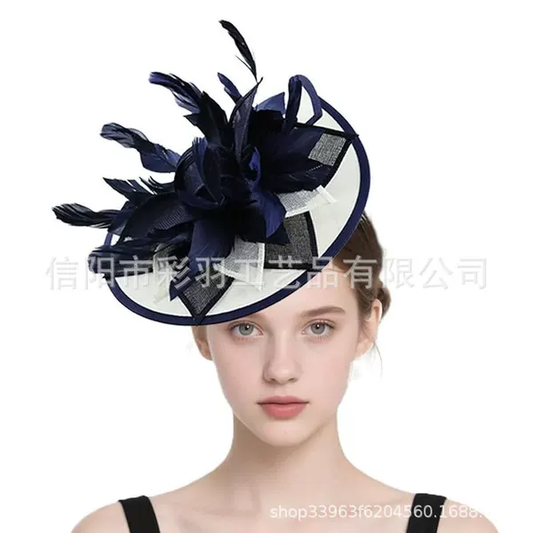 Amazon's best-selling tea party vintage feather mesh headpiece for the Kentucky Derby Horse Racing Festival