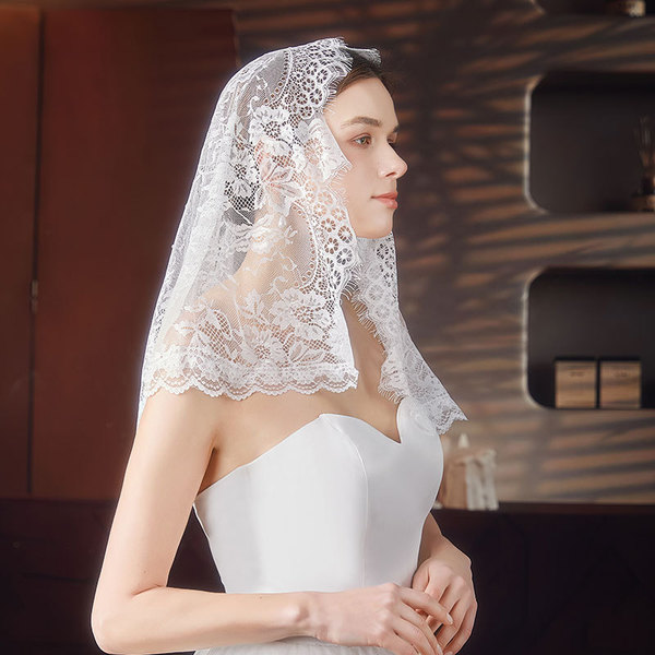 Lace scarf for bride