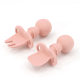 Children's Supplies Children Learn to Eat Spoon Baby Training Supplementary Fork Spoon Kindergarten Silicone Short Handle Molar Tableware