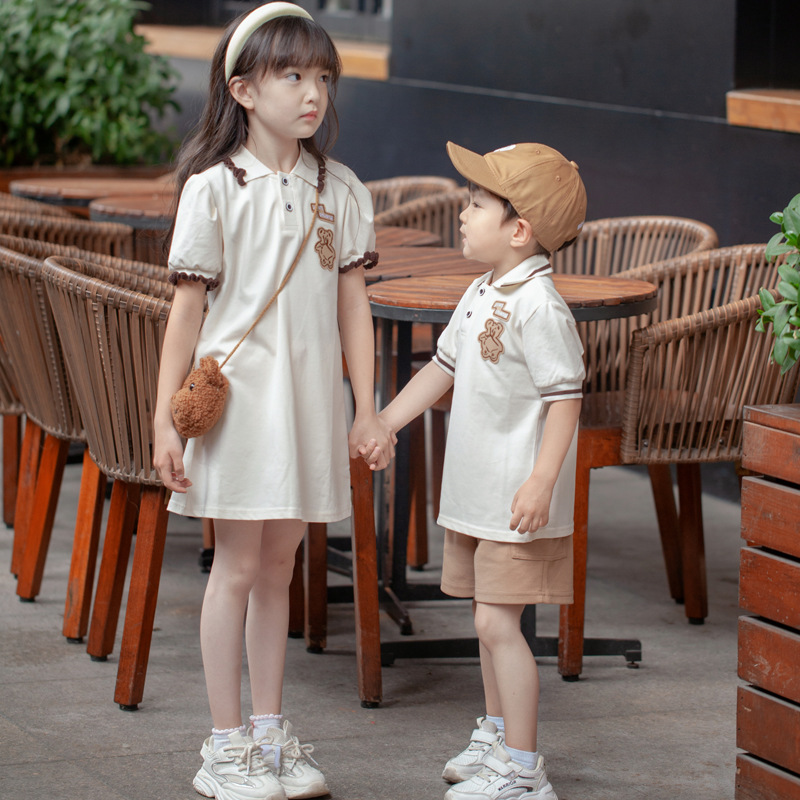 Celebridad en línea nueva moda padre-hijo ropa vestido Polo camisa una familia de tres cuatro madre-hija madre-hijo ropa fábrica ventas directas