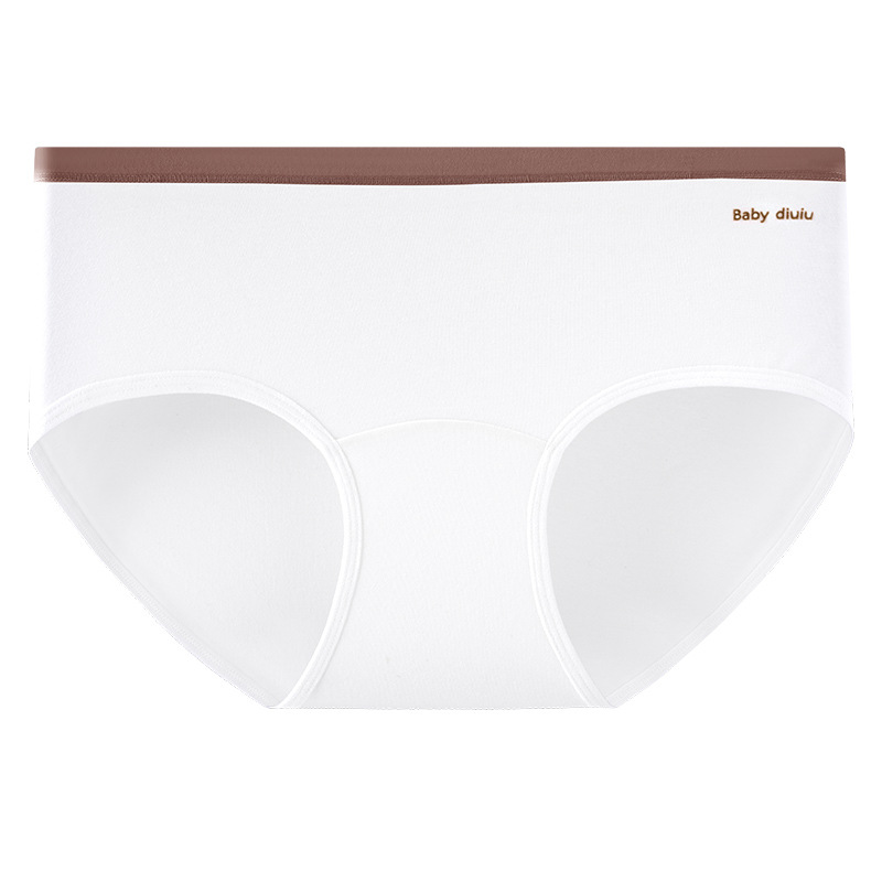 Ropa interior mujer algodón puro antibacteriano entrepierna de algodón 2024 nueva cintura media niña sin costuras calzoncillos pantalones cortos cabeza refrescante