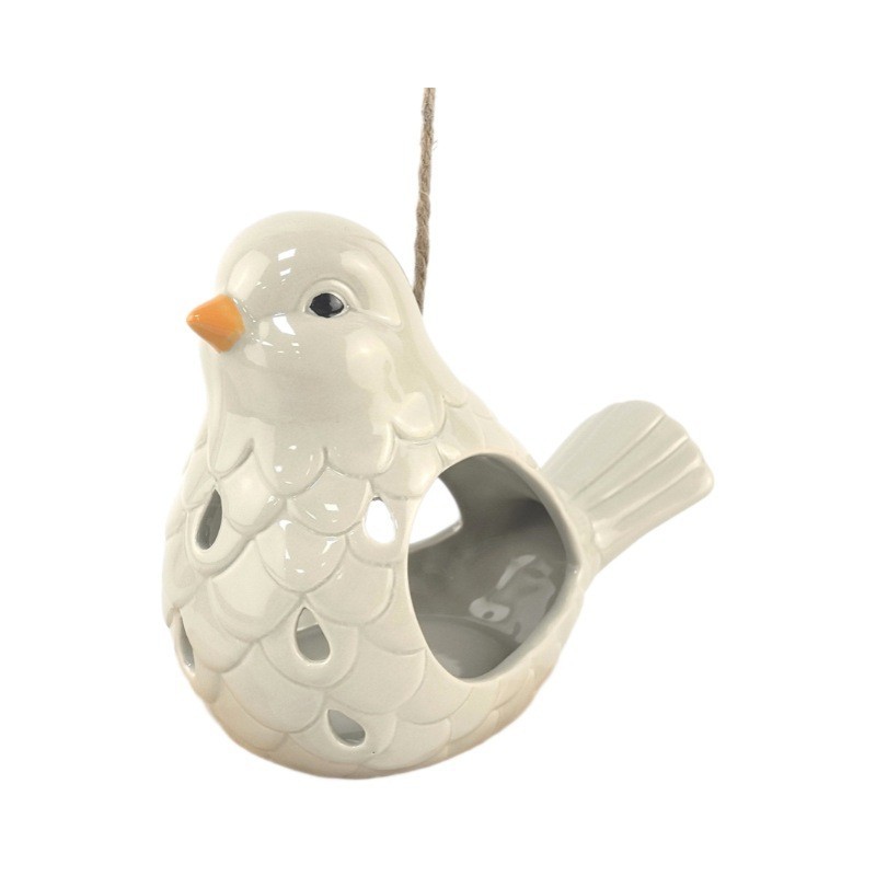 Nuevo suministro de horticultura transfronteriza Alimentador de aves Alimentador de animales de dibujos animados de Amazon Alimentador de aves para mascotas Cerámica