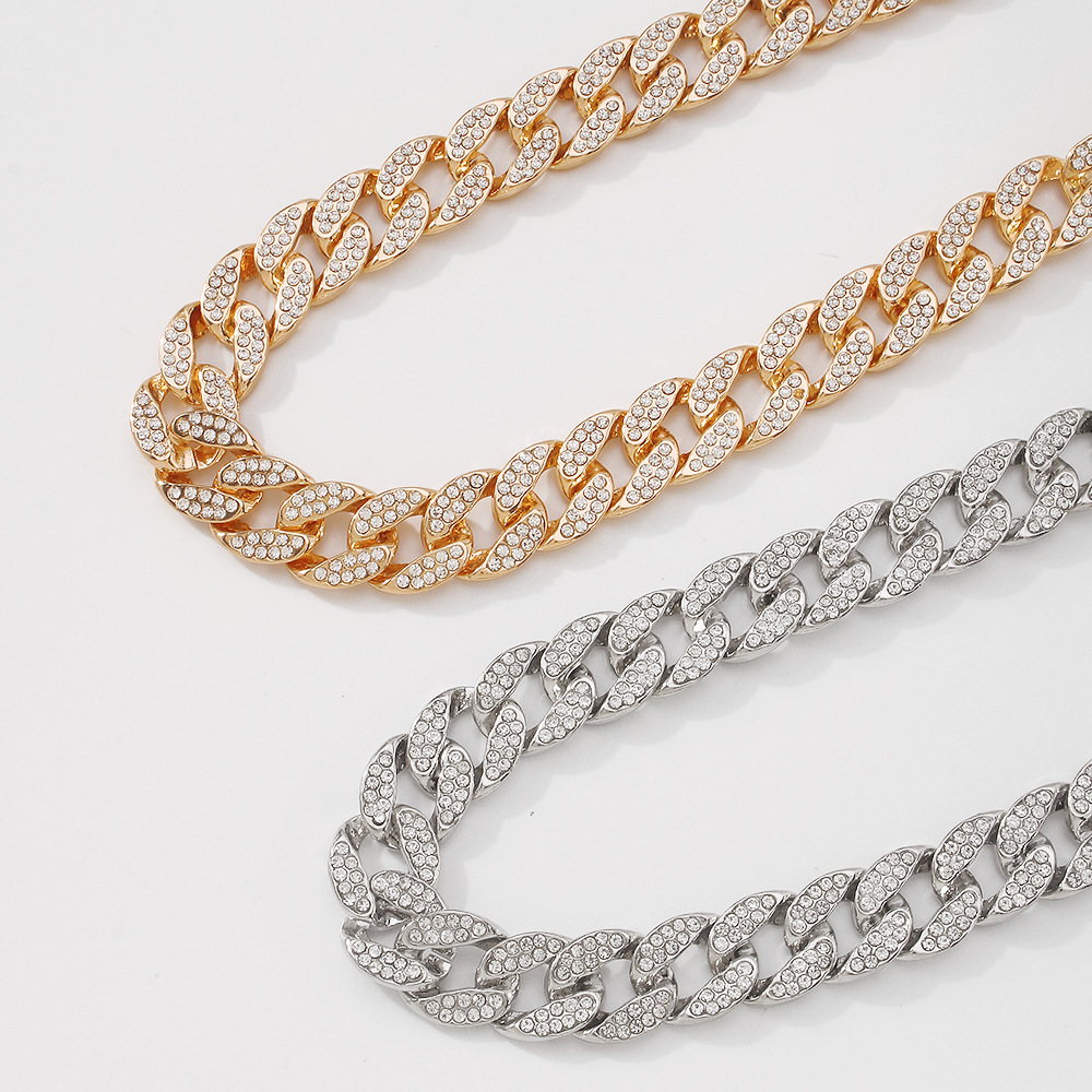 N8880 European and American Internet Hot Exaggerated Necklace Female Temperament and Fully-Jewelled 