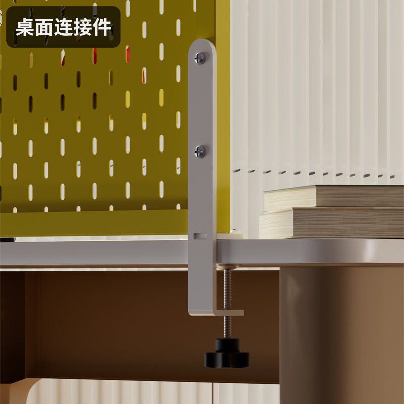书桌洞洞板置物架玄关餐边柜内收纳架长圆孔壁挂装饰家政柜工具架|undefined