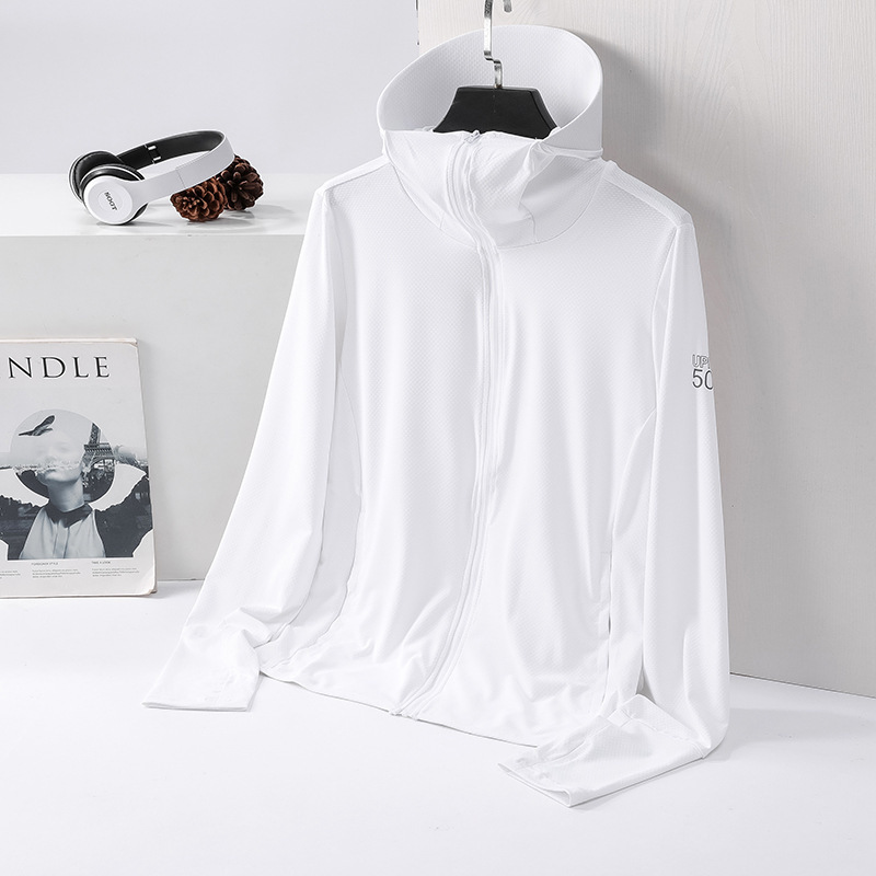 2023 nueva ropa de piel para hombres al aire libre ropa de protección solar pareja ropa de protección solar encapuchada mujer chaqueta de sombrilla de verano