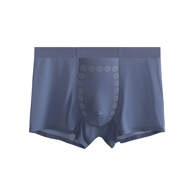 Verano sin huellas bacteriostático cómodo de baja calidad secado rápido simple transpirable cuatro cuadrillos ropa interior de hombre hielo ultra delgado ropa interior de hombre