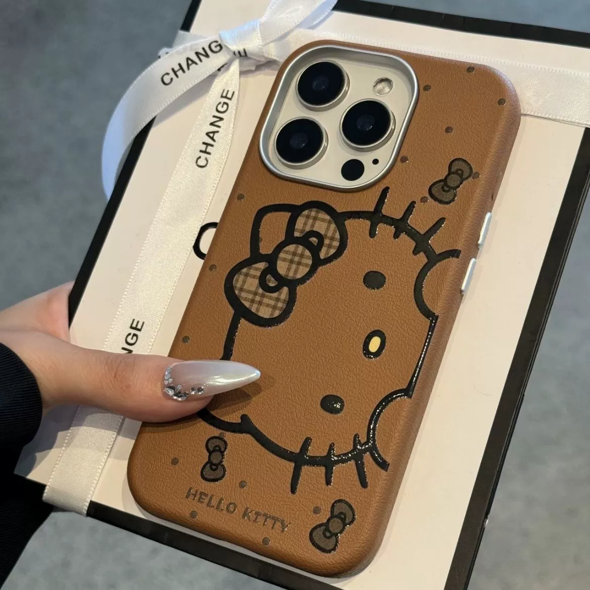 Brown compatible phone case, iphone, 15promax