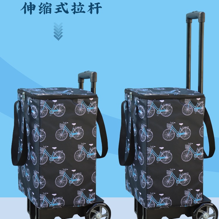 批发批发买菜小拉车家用快递小推车拉货拖车折叠便携拉杆车超市购