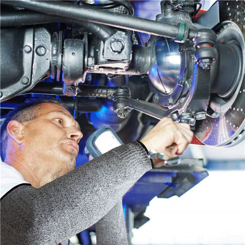 Пятиуровневые противорежущие рукава HPPE, защита рук, защита от царапин, защита от сварочного шлака, защита от порезов и защита от ударов на месте работы со стеклом.